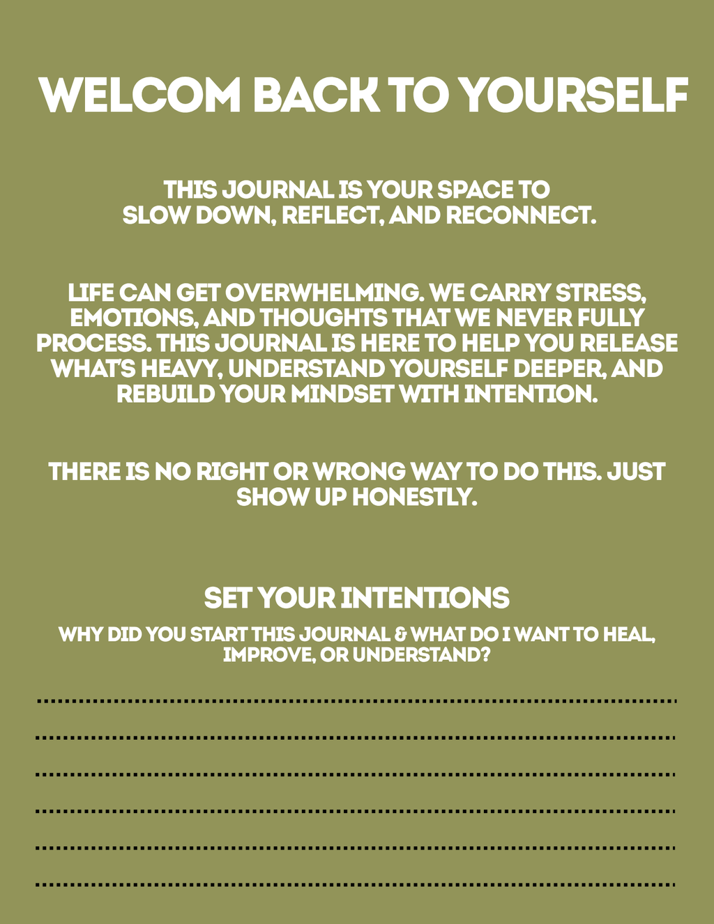Mental Healing/Growth Guided Journal